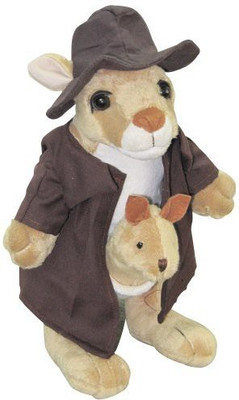 

Nic Nac Plush Kangaroo With Ba 11" - 9 inch(Brown)
