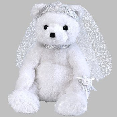 

ty Beanie Babies Bride The Bear Beanies(White)