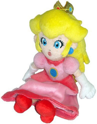 

Sanei Super Mario Plush 8" Princess Peach Soft Plush Japanese(Yellow)