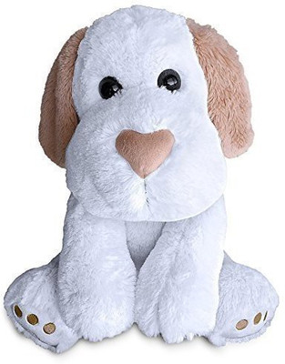 

Build A Furry Friend Heart Nosed Dog Cuddly Soft White Plush 16 Inch Animal(White)