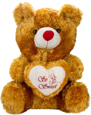 

Glitters Valentines Shiny Golden Teddy By Glitters - 23 Inch(Gold)