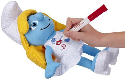 

Jakks Pacific Smurfette Chic Color Me Smurfy Color N Style Plush(Blue)