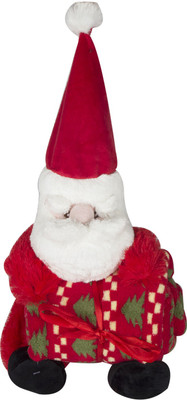 

Twisha Santa With Blanket - 32 cm(Red)
