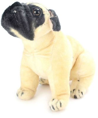 

Creative India Exports Pug Dog Stuffed Soft Plush Toy - 32 cm(Brown)