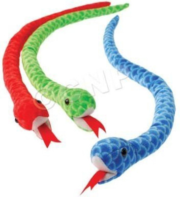 

US Toys Lot Of 12 Assorted Color Plush Animal Scaly Design Snakes(Red)
