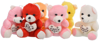 

AARIP Small Teddy 6 Inch Set of 6 - 15 cm(Multicolor)
