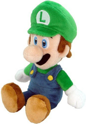 

Sanei Super Mario Plush 8" Luigi Soft Plush Japanese Import(Green)