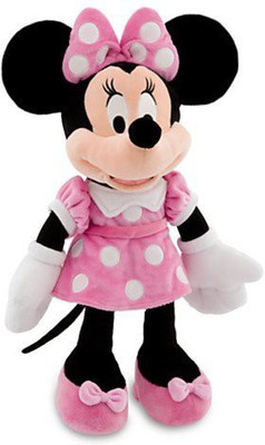 

Mickey Mouse Disney 18" Minnie Mouse In Pink Dress Plush Doll(Pink)