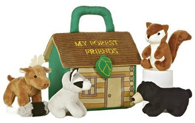 

Aurora World Ba Talk My Forest Friends Carrier 8" Plush(Brown)