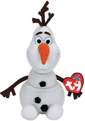 

Disney New 'S Frozen Olaf Ty Beanie Babies Ba Snowman Plush(White)