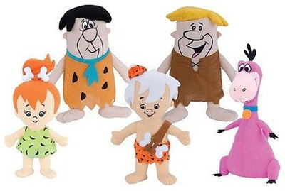 

Flinstones The Flintstones 5 Piece 9" Plush Doll Set Featuring Fred(Brown)