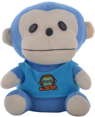

Twisha Monkey With T Shirt Hanging - 6 inch(Blue)