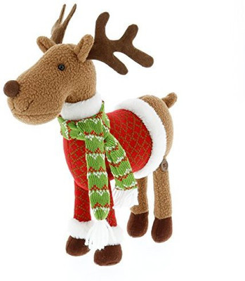 

SCS Direct Reindeer Plush 12" Christmas Pet - Great with Your Holiday Elf - 25 inch(Multicolor)