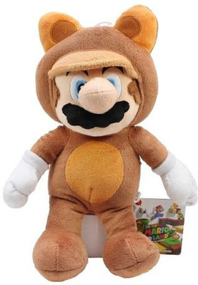 

Sanei Officially Licensed Super Tanooki 11" Mario Plushmedium - 11 inch(Brown)