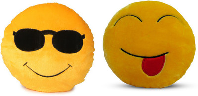 

Deals India Deals India Soft COOL Dude Smiley and tougue out smiley Cushion - 35 cm(smiley2&C) Set of 2 - 35 cm(Yellow)