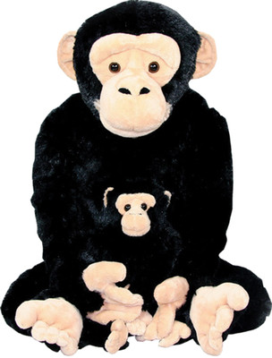 

Animal Planet Mommy with Baby - Chimp - 24 inch(Black)