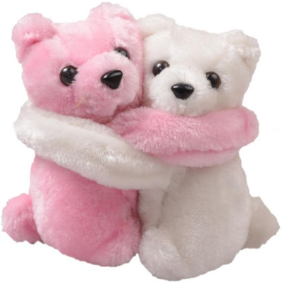

Tickles Hugging Teddy100 - 4.5 inch(White, Pink), Pink;white