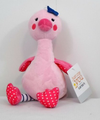 Carter's 9" Just One You Pink Bird Flamingo Ostrich Ba Plush(Pink)