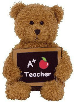 

ty Cool Teacher A+ Teacher Bear(Brown)