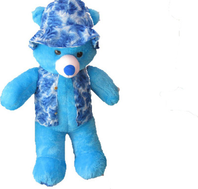 

soniya Enterprises TEDDY BEAR WITH CAP-115CM - 40 cm(BLUE)