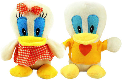 

Tickles Small cute couple Duck - 15 cm(Multicolor)