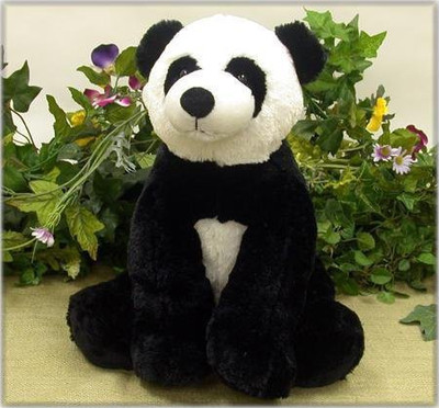 

Wishpets 15" Sitting Panda Plush(Black)