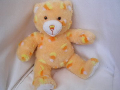 

Build A Bear Candy Corn Halloween Teddy Bear Plush 15" Collectible - 11 inch(Orange)