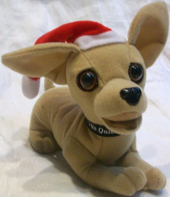 

Taco Bell Yo Quiero6" Plush Christmas Santa Hat Dog Doll(Brown)