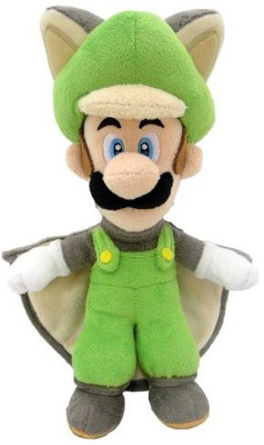 

Sanei Super Mario Plush Series Plush Doll: 10-Inch Squirrel / Musasabi Luigi - 25 inch(Multicolor)