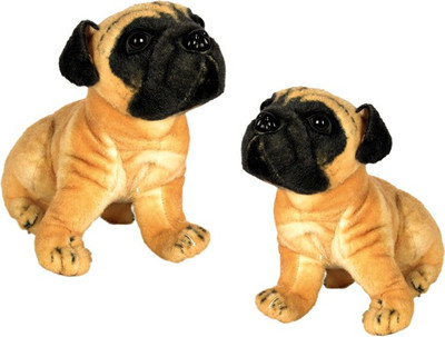 

Ewi Soft touch Cute Hutch Dog, good gift for little ones Combo set of 2 - 30 cm(Brown/Black)
