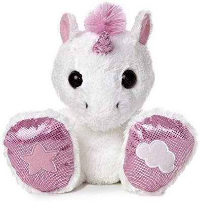 

Aurora World Taddle Toes Rainbow Unicorn Plush(White)