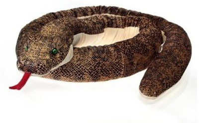 

Fiesta Toys Jumbo Anaconda Snake Coiled Plush Animal118"(Brown)