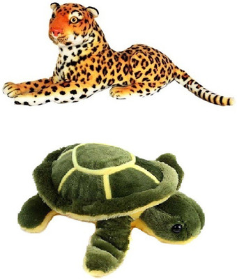 

VRV Wild Animal Cheetah and Turtle - 17 cm(Multicolor)