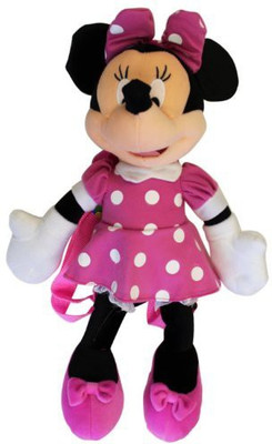 

Disney Minnie Mouse Plush Backpack 3D Backpack 16 Inch Mininie(Pink)