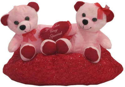 

DealBindaas Couple Sitting on Heart with Heart 18 Cms - 7.08661 inch(Multicolor)
