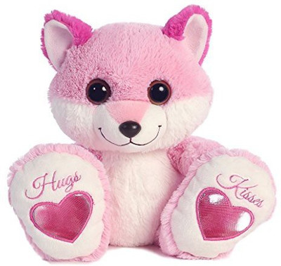 

Aurora World Taddle Toes Smitten Foxey Plush - 10 inch(Pink)