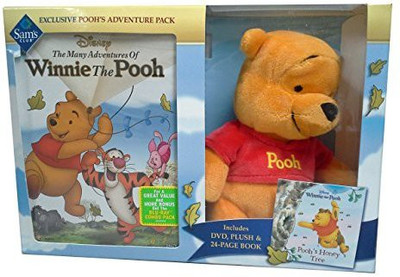 

Disney Winnie The Pooh Pooh'S Adventure Pack (Plush + Book + Dvd)(Orange)