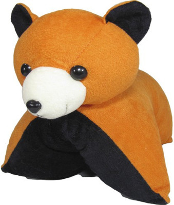 

Tickles Convertible Cute Teddy Cushion - 30 cm(Orange)