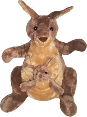 

Soft Buddies Kangaroo with Baby - 13 inch(Brown)
