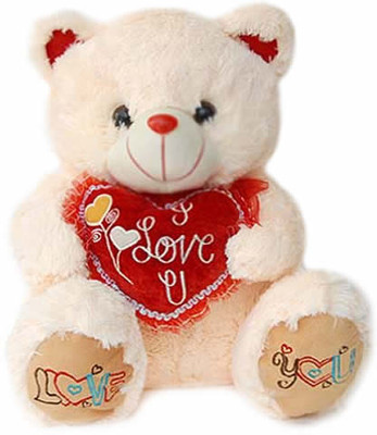 

Grab A Deal Passion Lover Teddy Bear - 17 Inch(White, Cream), Cream;white