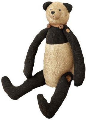 

Your Heart's Delight Primitive Panda Bear With Rusty Bell Collar26 16Inch - 35 inch(Black)