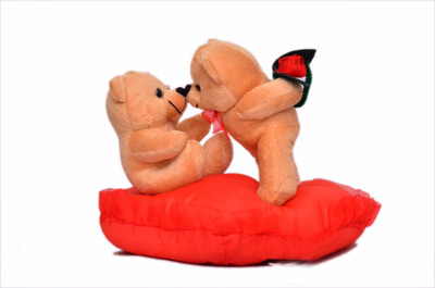 

Fun Zoo Kissing Couple 25cm - 10 inch(Brown)