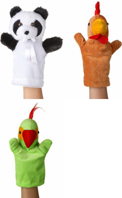 

Deals India Deals India Panda, Parrot and Hen Hand Puppet combo (25 cm) set of 3 (25X15X5) - 25 cm(Multicolor)