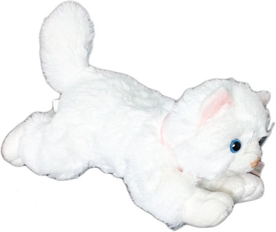 

Soft Buddies LYING CAT SMALL - 4.8 inch(White)