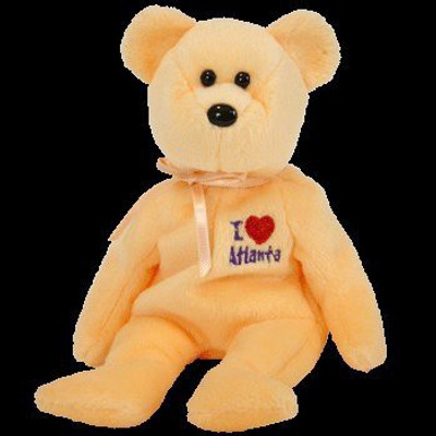 

ty 1 X Beanie Ba Atlanta The Bear(Orange)