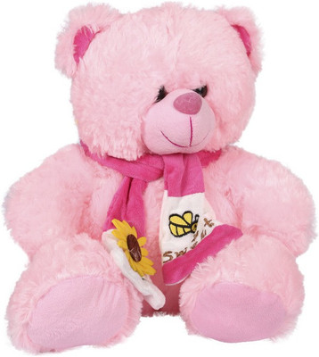 

ESHTYLE Innocent Fur Muffler Teddy Bear Pink 40 Cm - 25 cm(Pink)