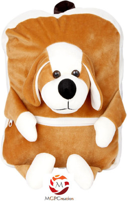 

MGPLifestyle Puppy Dog Face Premium Bags for Kids - 7 cm(Brown)