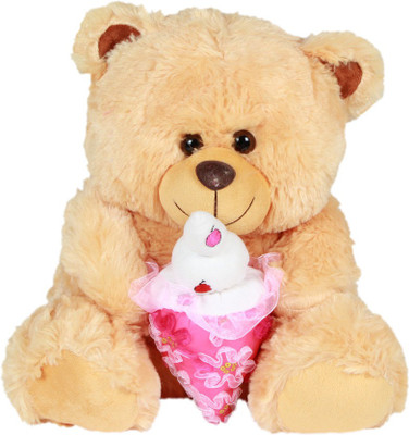 

Annie Stuff Toy Ice Cream Teddy Bear 40 Cms - 14 cm(Brown)