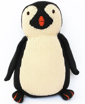 

Loralin Design Knit Loralin Plushpenguin - 7 inch(Black)