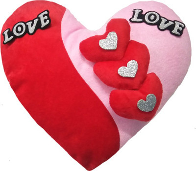

Aparshi Beautiful LOVE heart stuffed soft toy - 40 cm(Multicolor)
